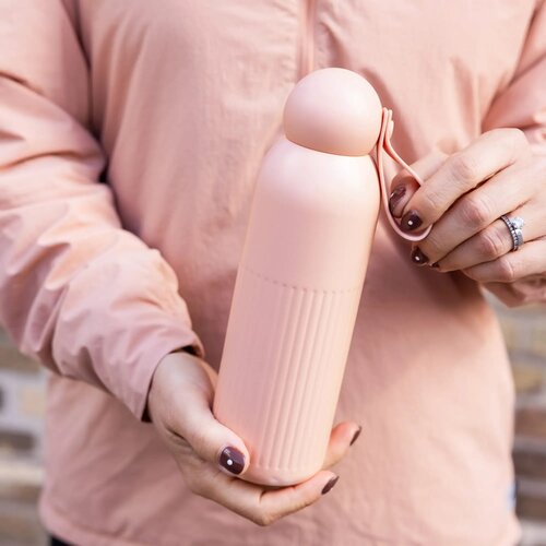 Sagaform Tekla stalen fles (gerecycled) Roze 500 ml