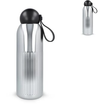 Sagaform Tekla stalen fles chroom (gerecycled) 500 ml chroom