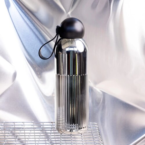 Sagaform Tekla stalen fles chroom (gerecycled) 500 ml chroom 500 ml