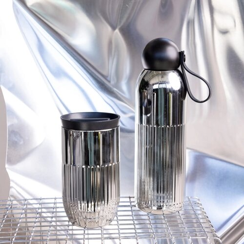 Sagaform Tekla stalen fles chroom (gerecycled) 500 ml chroom 500 ml