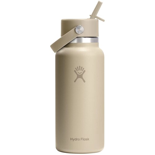 Hydro Flask Wide Mouth With Flex Straw Cap Waterfles Beige 946 ml