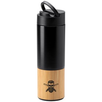 COIBA RVS dubbelwandige fles zwart 450 ml