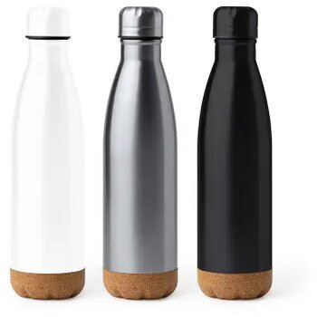 KALE dubbelwandige fles zwart 520 ml