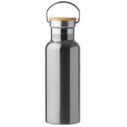 TISET dubbelwandige fles zilver 500 ml