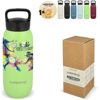 Waterdrop All-Purpose thermosfles met drinktuit dop Bordeaux 600 ml