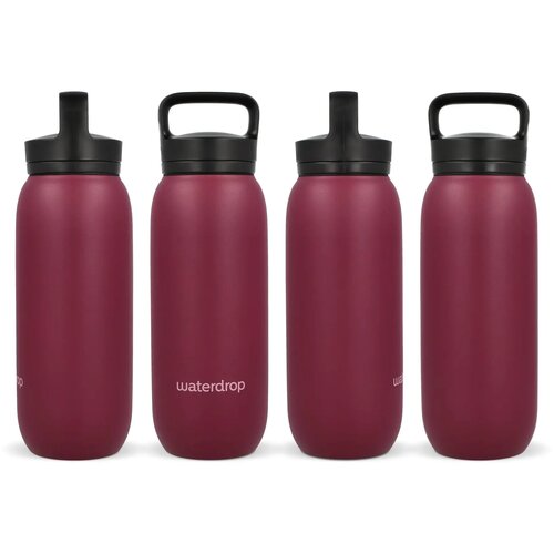 Waterdrop All-Purpose thermosfles met drinktuit dop Bordeaux 600 ml