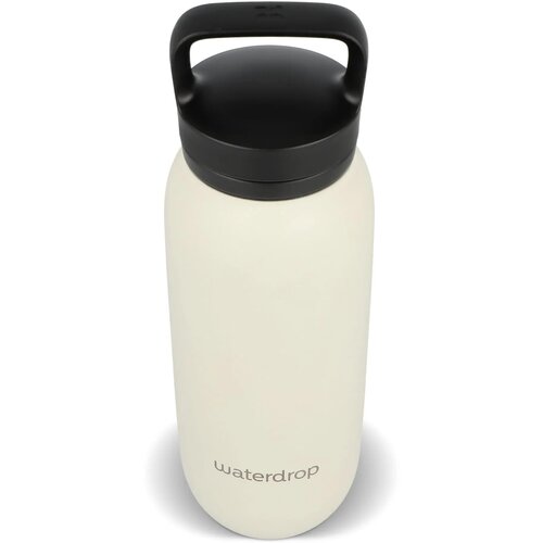 Waterdrop All-Purpose thermosfles met drinktuit dop Beige 600 ml