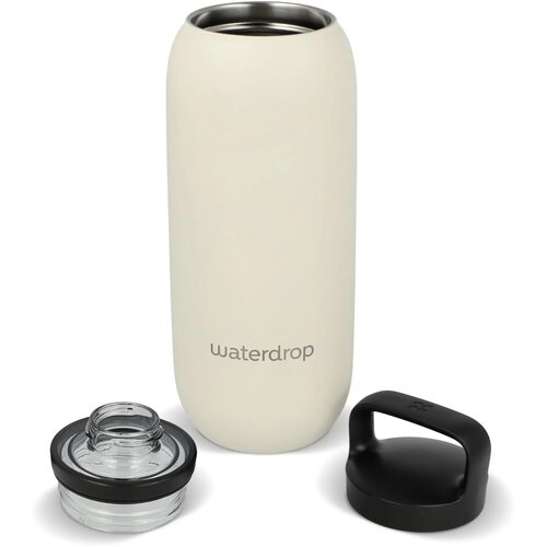 Waterdrop All-Purpose thermosfles met drinktuit dop Beige 600 ml