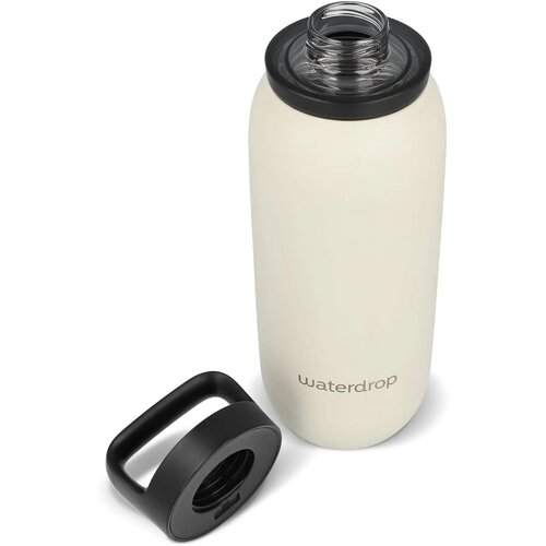 Waterdrop All-Purpose thermosfles met drinktuit dop Beige 600 ml