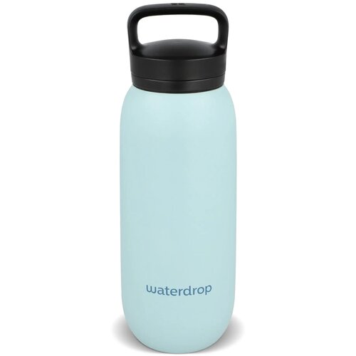 Waterdrop All-Purpose thermosfles met drinktuit dop Lichtblauw 600 ml