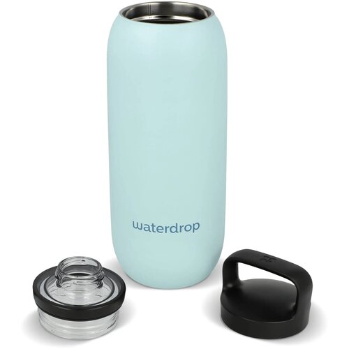 Waterdrop All-Purpose thermosfles met drinktuit dop Lichtblauw 600 ml