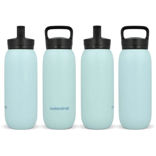 Waterdrop All-Purpose thermosfles met drinktuit dop Lichtblauw 600 ml