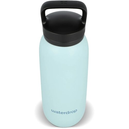 Waterdrop All-Purpose thermosfles met drinktuit dop Lichtblauw 600 ml