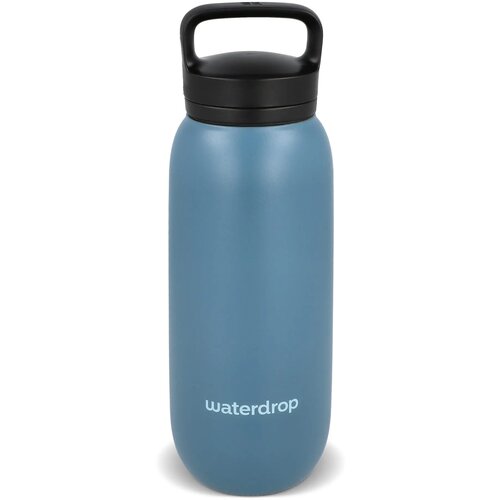 Waterdrop All-Purpose thermosfles met drinktuit dop Grijs/Blauw 600 ml