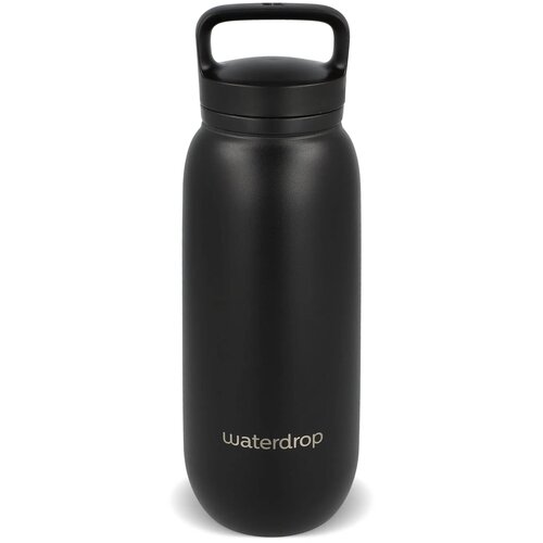 Waterdrop All-Purpose thermosfles met drinktuit dop Zwart 600 ml