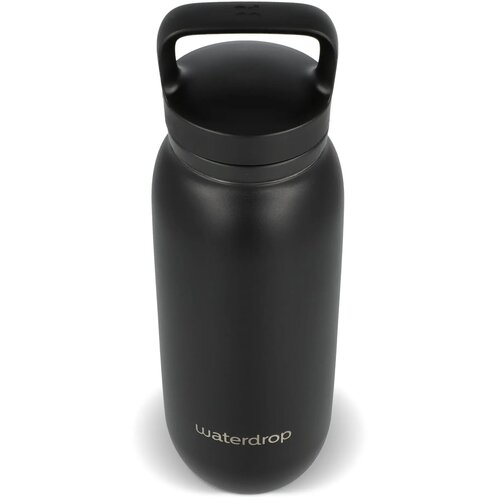 Waterdrop All-Purpose thermosfles met drinktuit dop Zwart 600 ml
