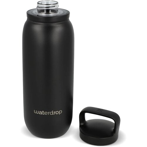 Waterdrop All-Purpose thermosfles met drinktuit dop Zwart 600 ml