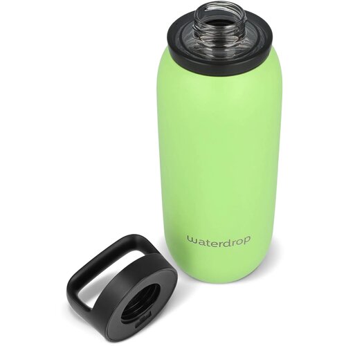 Waterdrop All-Purpose thermosfles met drinktuit dop Lichtgroen 600 ml