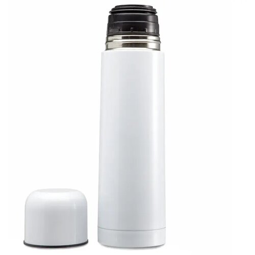 Dubbelwandige thermosfles met drinkdop 500 ml Wit