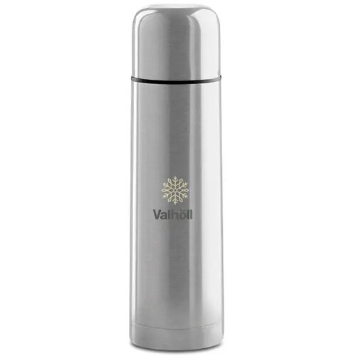 Dubbelwandige thermosfles met drinkdop 500 ml Zilver