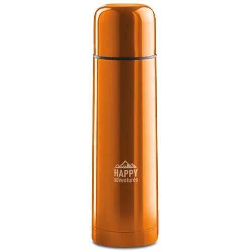 Dubbelwandige thermosfles met drinkdop 500 ml Oranje