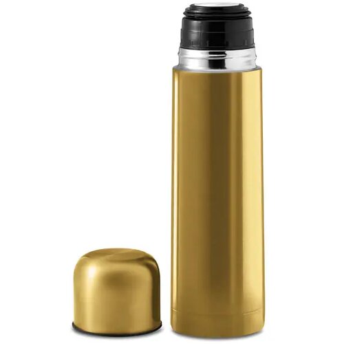 Dubbelwandige thermosfles met drinkdop 500 ml Goud