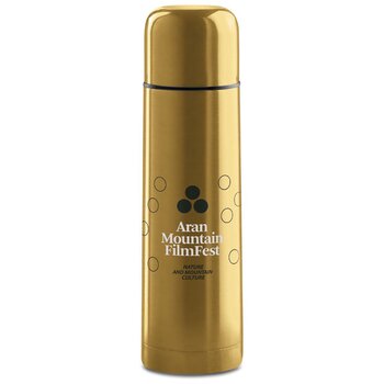 Dubbelwandige thermosfles met drinkdop 500 ml Goud 500 ml