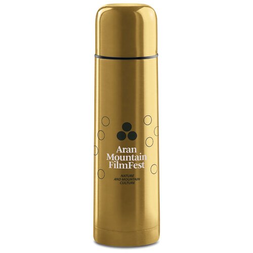 Dubbelwandige thermosfles met drinkdop 500 ml Goud 500 ml