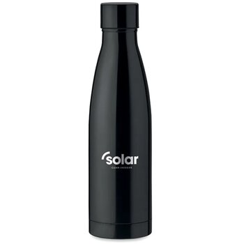Koper geïsoleerde thermosfles 500 ml Zwart 500 ml
