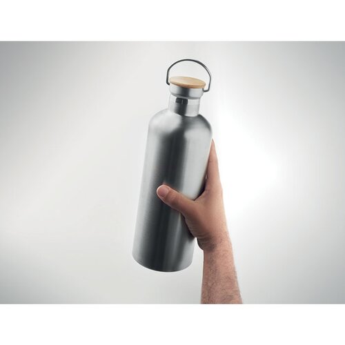Grote thermosfles met handvat 1500 ml Zilver 1500 ml