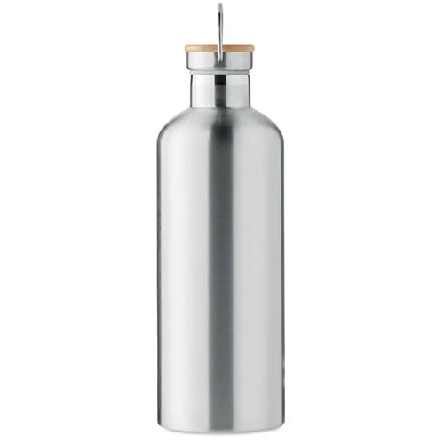 Grote thermosfles met handvat Zilver 1500 ml