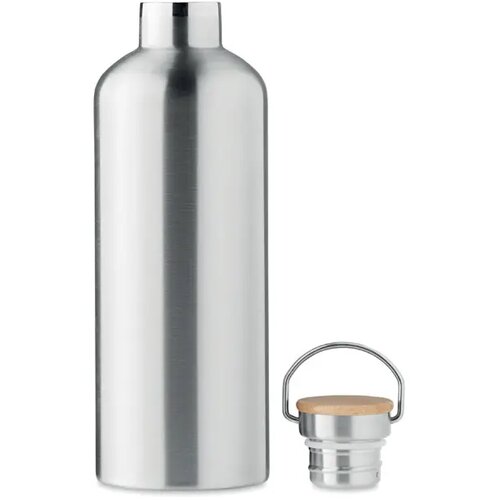 Grote thermosfles met handvat Zilver 1500 ml
