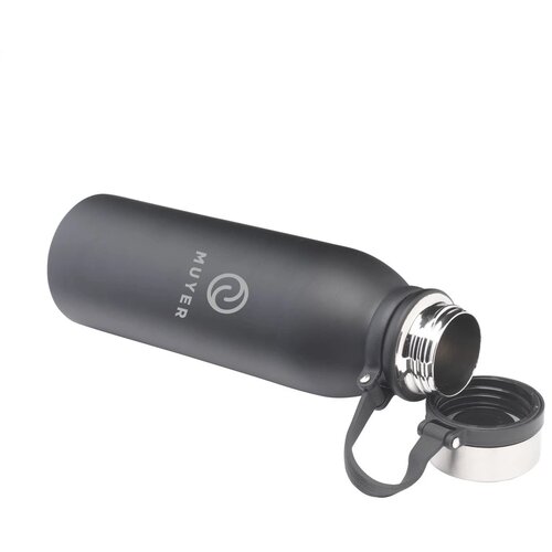 RVS thermosfles Yukon 600 ml Zwart 600 ml