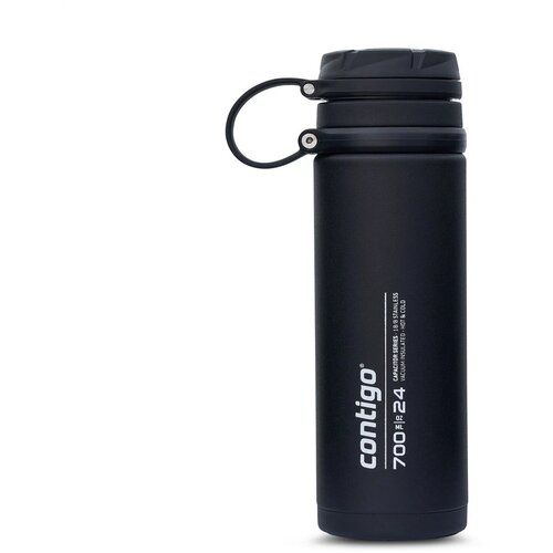 Contigo® Fuse Stainless Steel Thermosfles 700 ml Zwart 700 ml