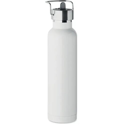 Dubbelwandige isoleerfles met rietje 660 ml Wit
