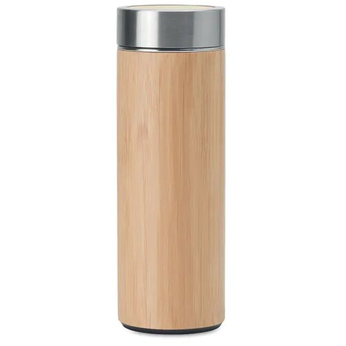 Dubbelwandige thermosfles met theezeef Bruin 400 ml