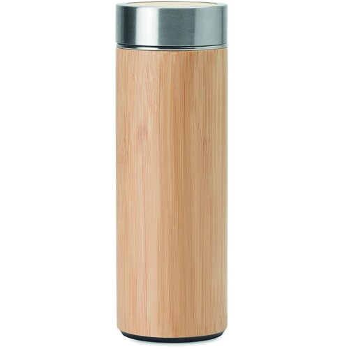 Dubbelwandige thermosfles met theezeef 400 ml Bruin 400 ml