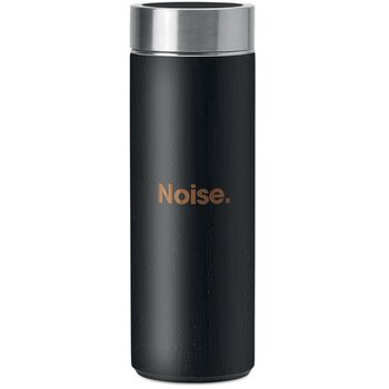 Dubbelwandige thermosfles met theezeef 400 ml Zwart 400 ml Dubbelwandige thermosfles met theezeef 400 ml Zwart 400 ml