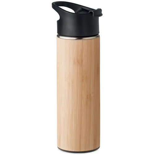 Dubbelwandige isoleerfles met theefilter Bruin 450 ml