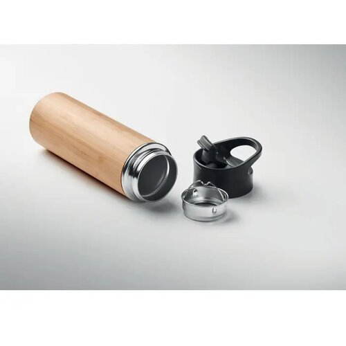 Dubbelwandige isoleerfles met theefilter Bruin 450 ml