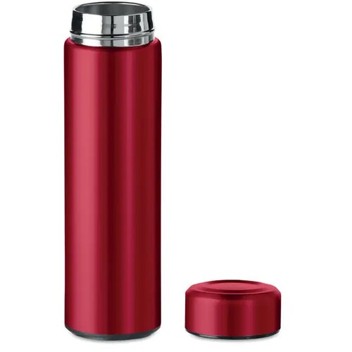 RVS thermosfles met theefilter Rood 425 ml