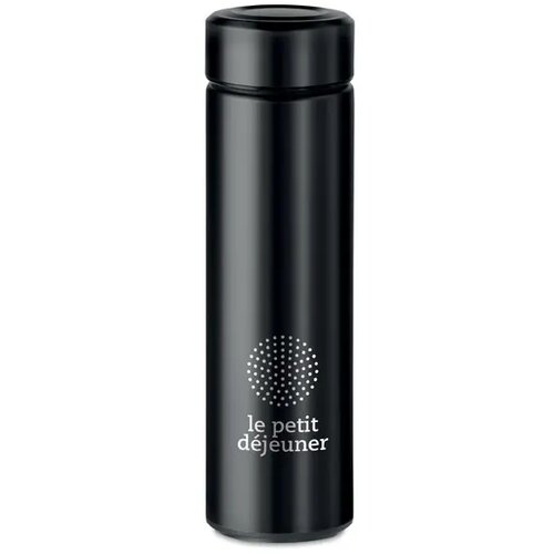 RVS thermosfles met theefilter Zwart 425 ml
