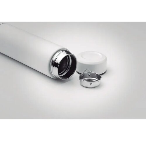 RVS thermosfles met theefilter Wit 425 ml