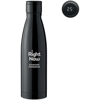 Thermosfles thermometer Belo lux 500 ml Zwart 500 ml