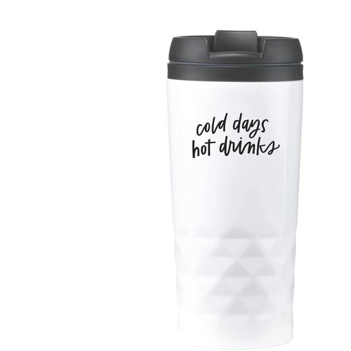 Thermosbeker met 3D-graphic 300 ml Wit 300 ml