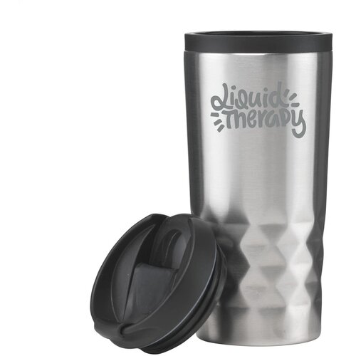 Thermosbeker met 3D-graphic 300 ml Zilver 300 ml