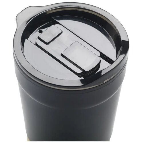 Kobe Bamboo Rcs Recycled Steel Thermosbeker 350 ml Zwart 350 ml