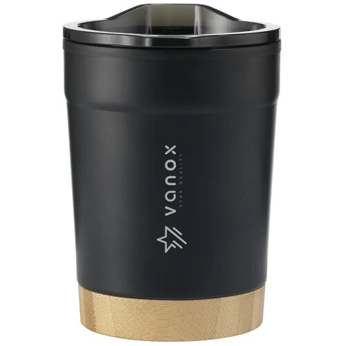Kobe Bamboo Rcs Recycled Steel Thermosbeker 350 ml Zwart 350 ml