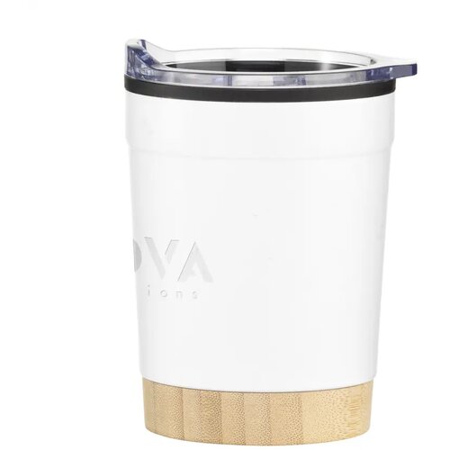 Kobe Bamboo Rcs Recycled Steel Thermosbeker 350 ml Wit 350 ml
