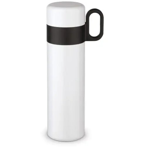 Thermofles met beker en handvat Wit 500 ml